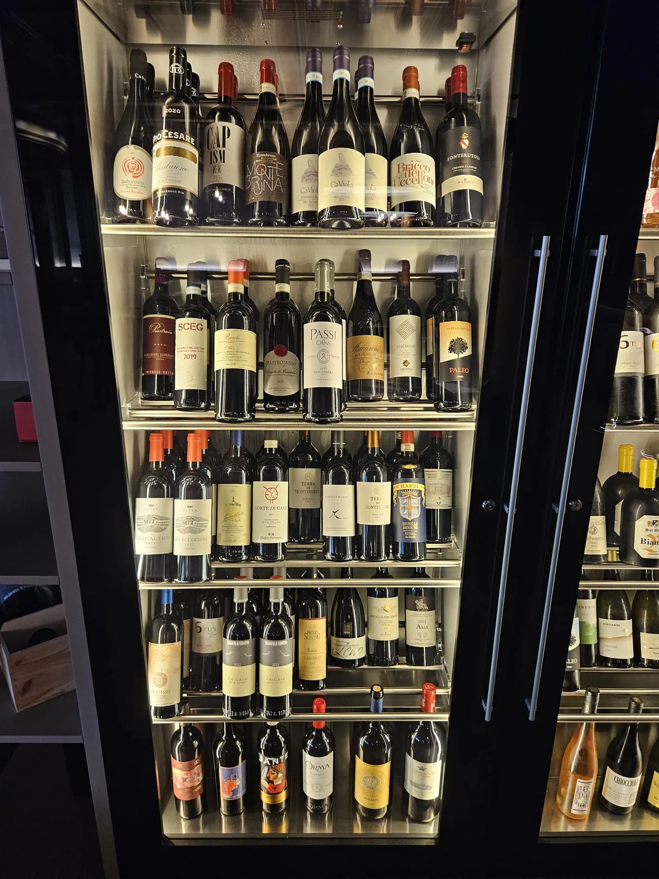 Weinauswahl der Osteria Centrale
